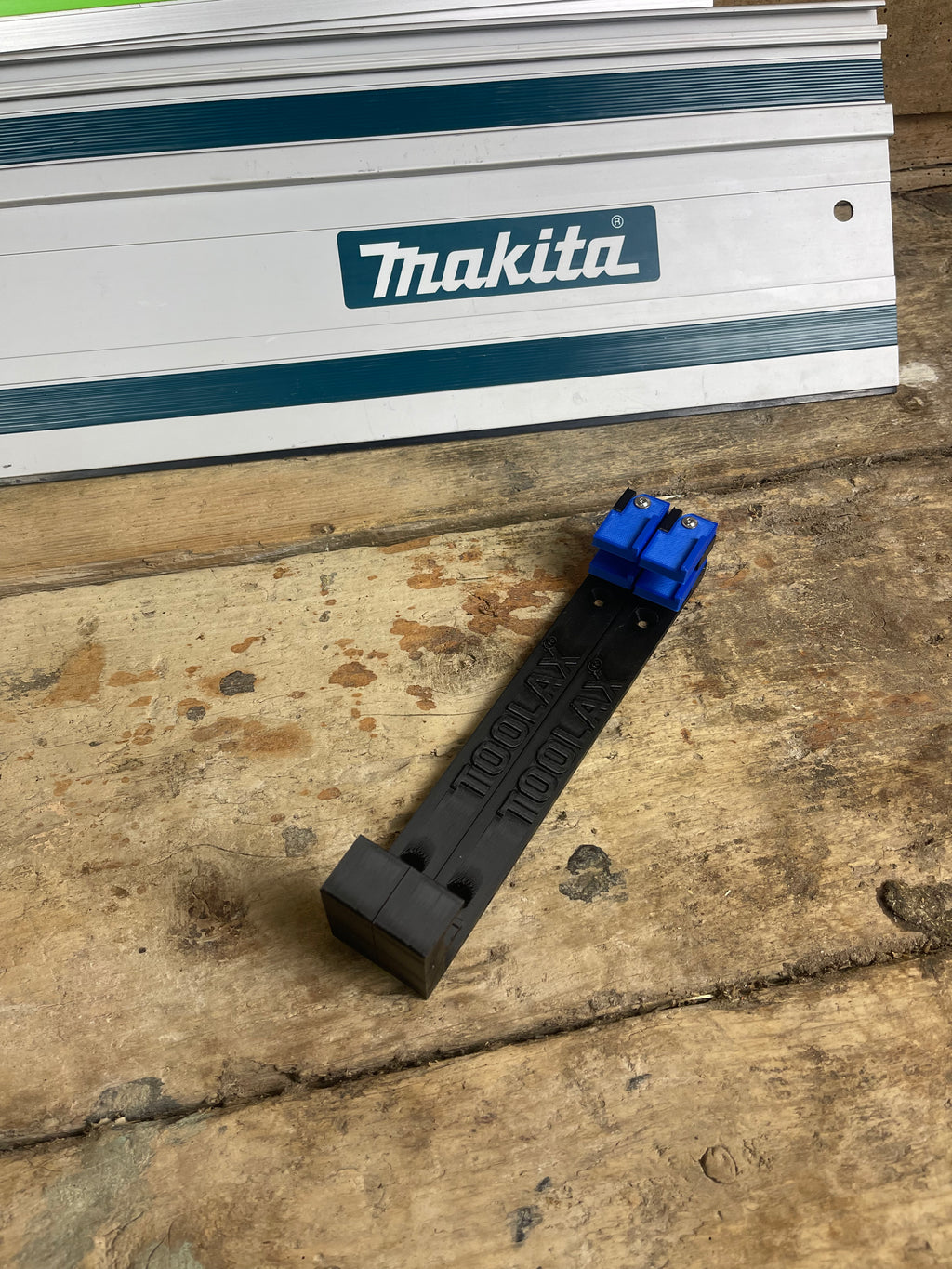 TOOLAX Double Decker Wall Mounting Brackets compatible with Makita Guide Rail Track/Track Saw