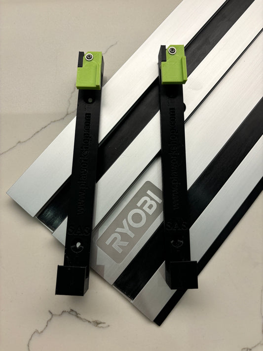 Ryobi Guide Rail Track Rack / Track Saw Wall Mounting Brackets. 1 PAIR