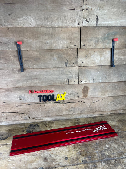 TOOLAX  Wall Mounting Brackets for Milwaukee Guide Rail Track Rack / Track Saw. 1 PAIR