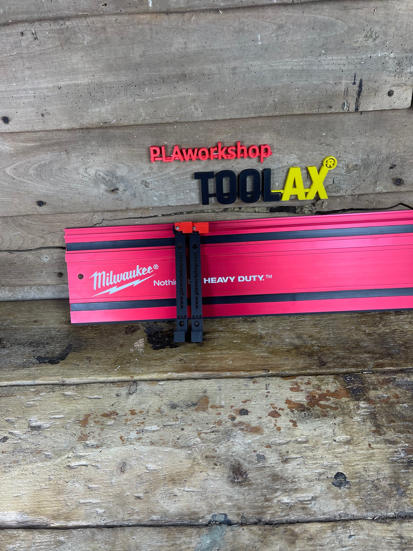 TOOLAX  Wall Mounting Brackets for Milwaukee Guide Rail Track Rack / Track Saw. 1 PAIR