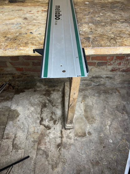 TOOLAX Large Guide Rail Square with 45 & 90 Degree Stops to fit Metabo Rail