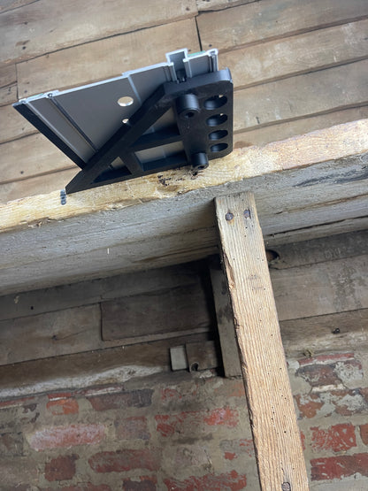 TOOLAX Large Guide Rail Square with 45 & 90 Degree Stops to fit Metabo Rail