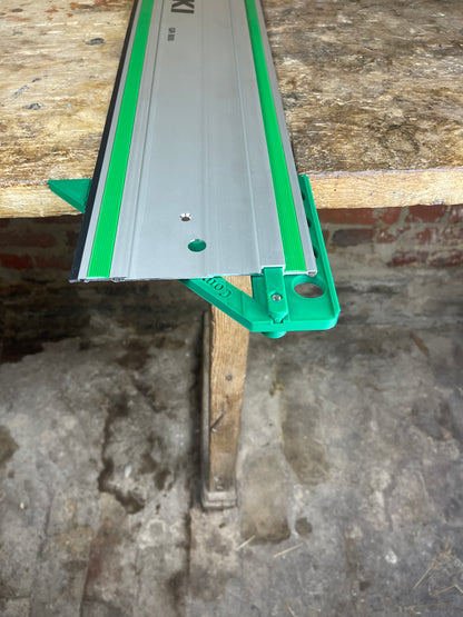 TOOLAX Large Guide Rail Square with 45 & 90 Degree Stops to fit Hikoki Rail