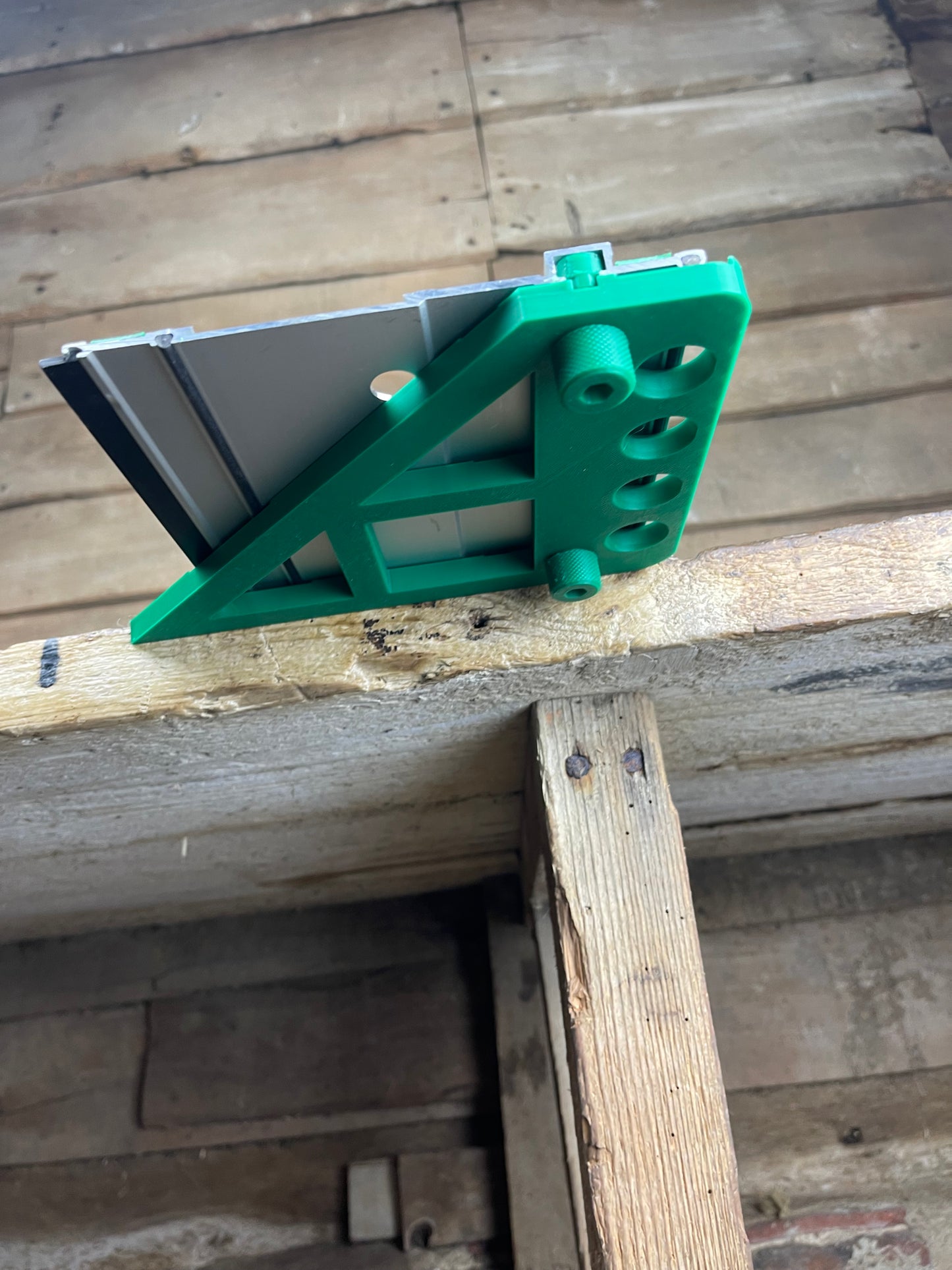 TOOLAX Large Guide Rail Square with 45 & 90 Degree Stops to fit Hikoki Rail