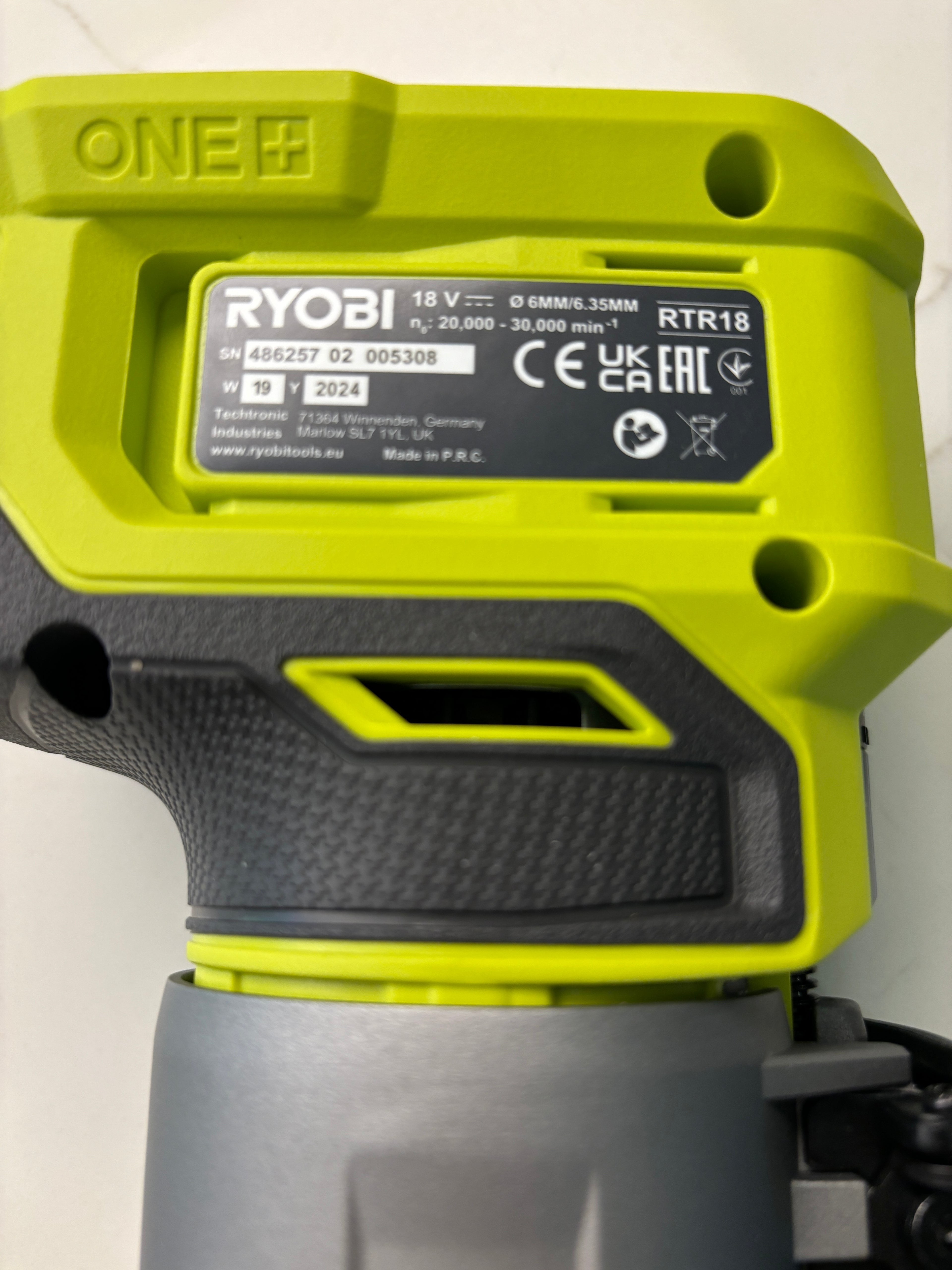 Ryobi RTR18 RTR18C R18TR P601 Plunge Base Guide Rail Adaptor to Scheppach Guide Track