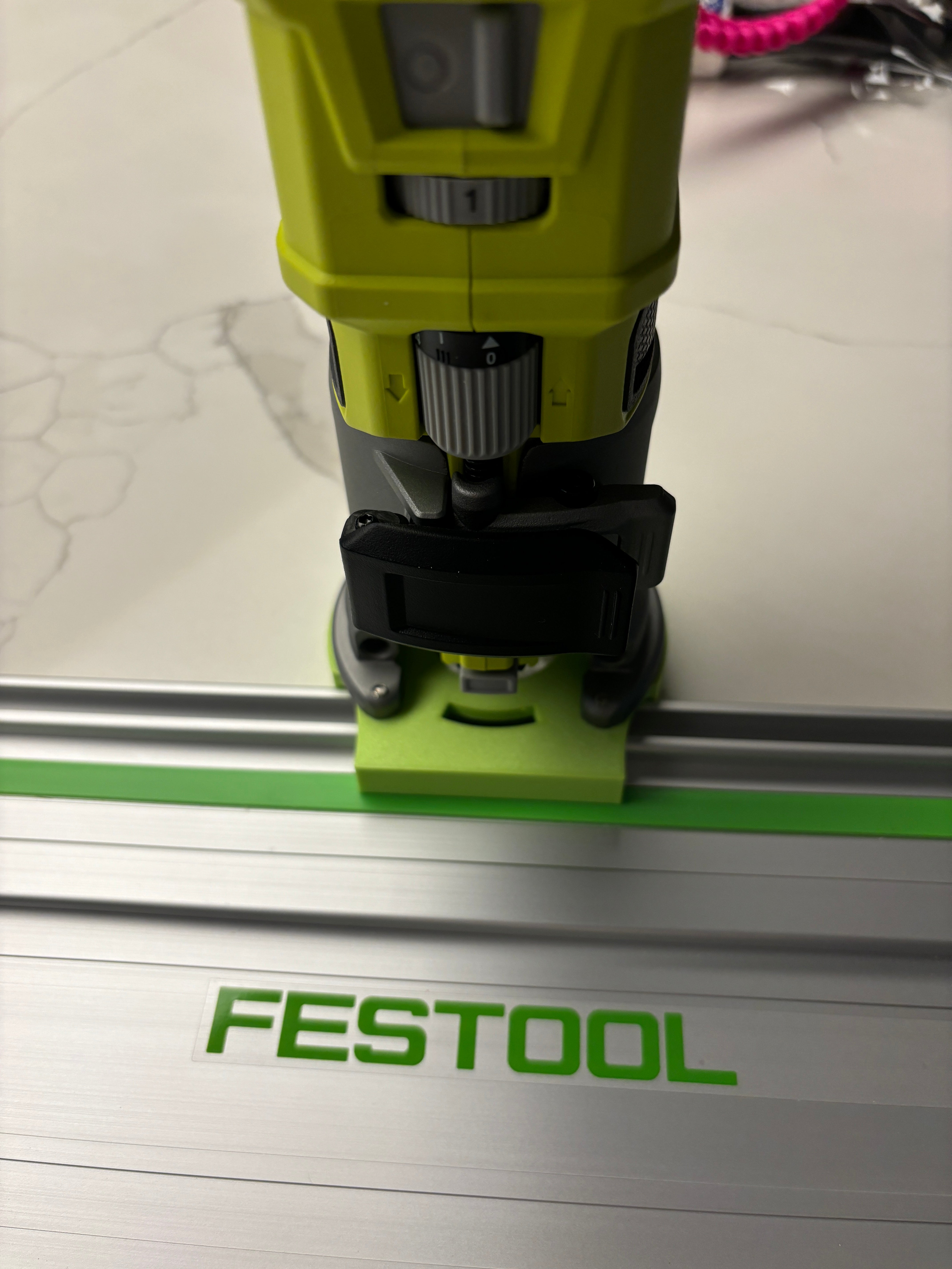 Ryobi RTR18 RTR18C R18TR P601 Plunge Base Guide Rail Adaptor to Festoo ...