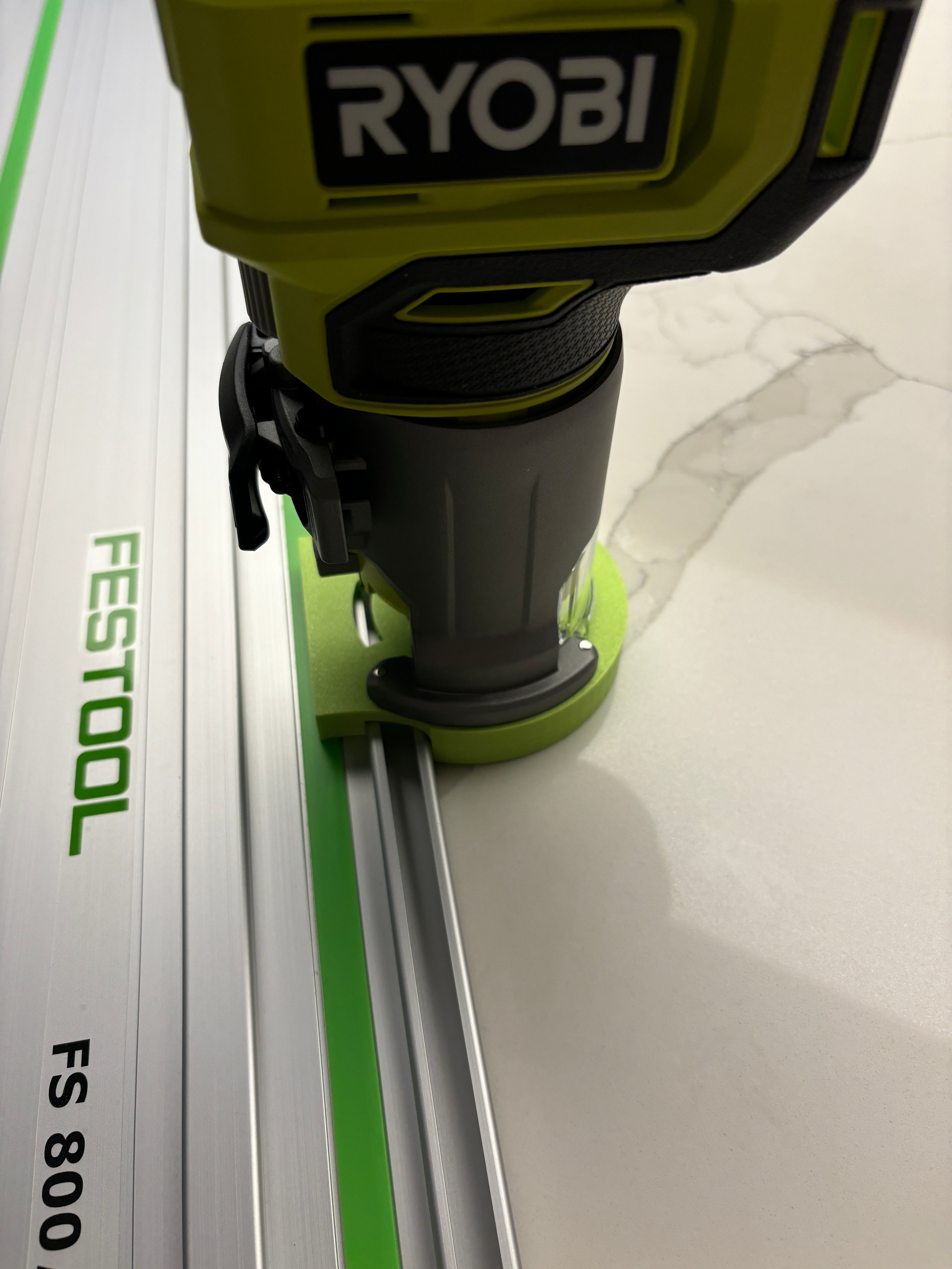 Ryobi RTR18 RTR18C R18TR P601 Plunge Base Guide Rail Adaptor to Festool Guide Track