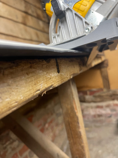 TOOLAX Guide Rail Adapter Base – Cut Perfect 45° & 90° Angles compatible with Dewalt Circular Saws (DCS570, DWE575, DCS575, DCS578, DCS573) – for Dewalt Guide Rails