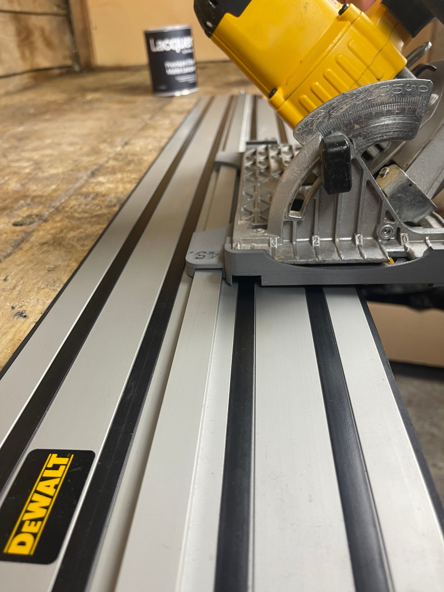 TOOLAX Guide Rail Adapter Base – Cut Perfect 45° & 90° Angles compatible with Dewalt Circular Saws (DCS570, DWE575, DCS575, DCS578, DCS573) – for Dewalt Guide Rails