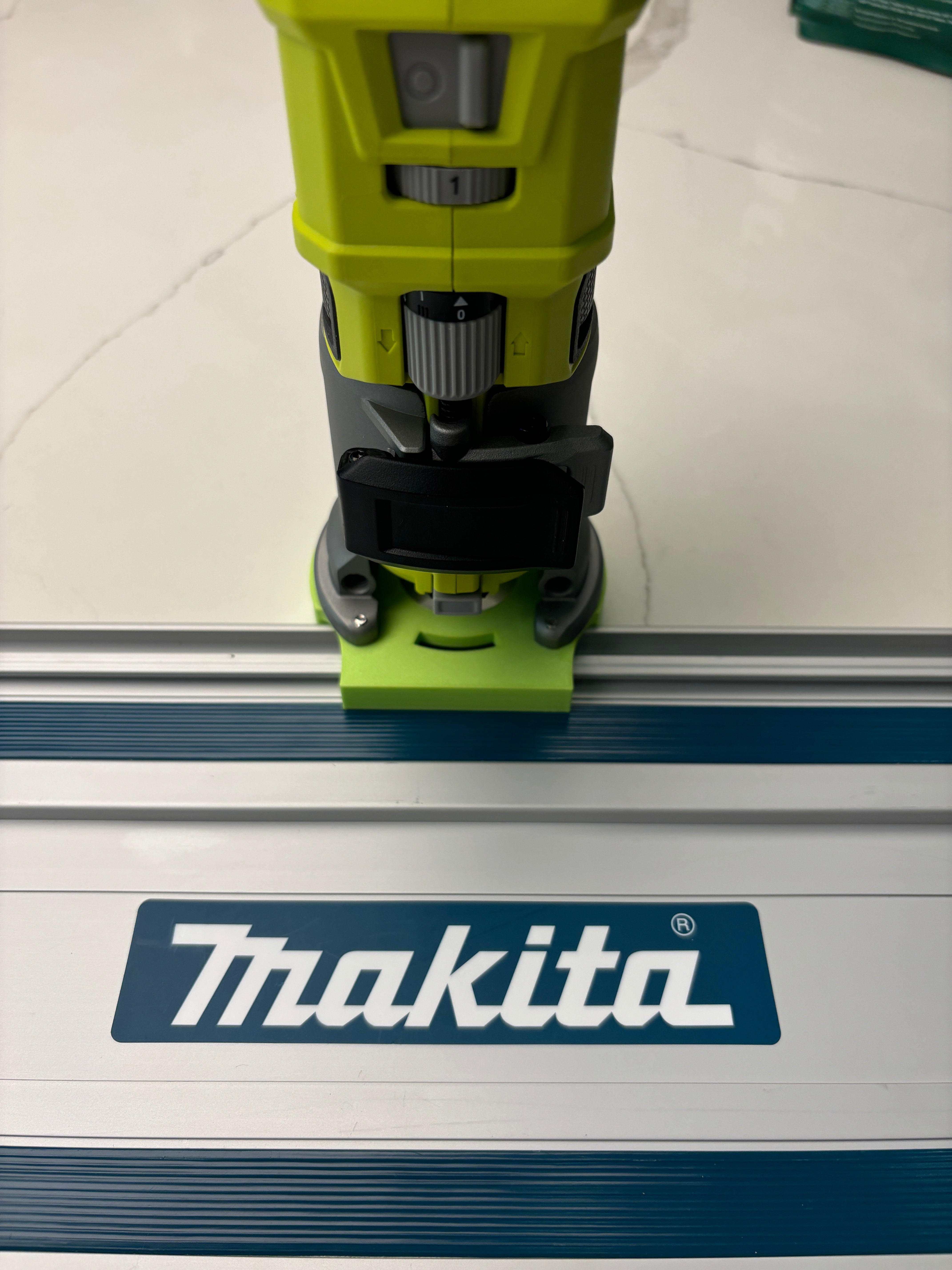 Ryobi RTR18 RTR18C R18TR P601 Plunge Base Guide Rail Adaptor to Makita ...