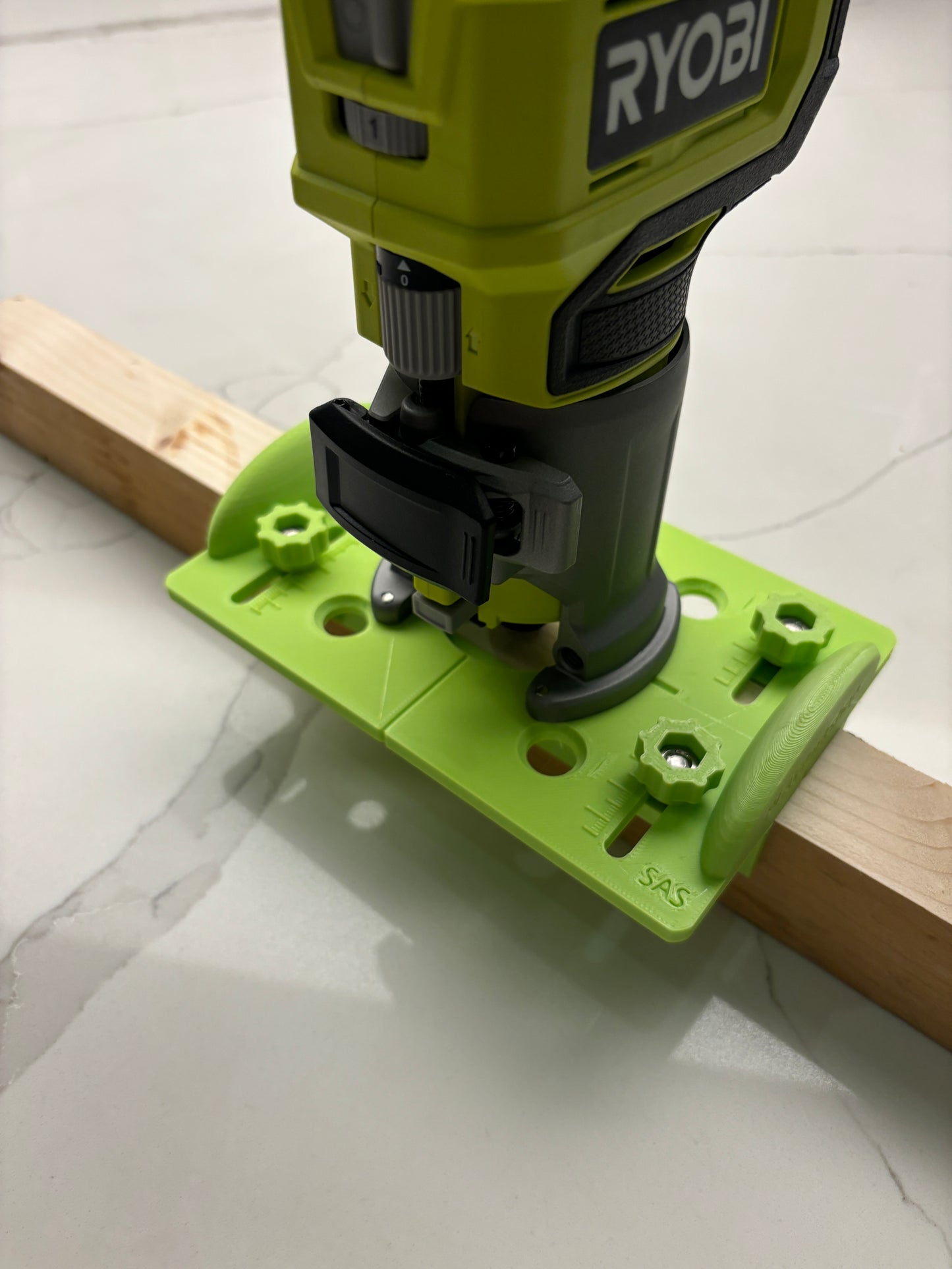 Ryobi RTR18 RTR18C R18TR P601 Router base jig for making mortises / slot mortises / grooves