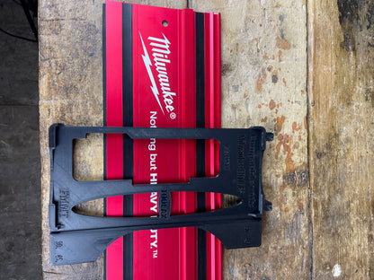 TOOLAX Guide Rail Adapter Base – Cut Perfect 45° & 90° Angles made for Milwaukee HD18CS compatible with Milwaukee Guide rail