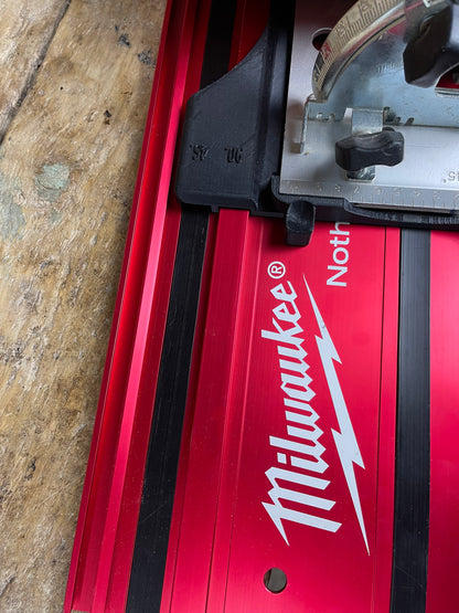 TOOLAX Guide Rail Adapter Base – Cut Perfect 45° & 90° Angles made for Milwaukee HD18CS compatible with Milwaukee Guide rail