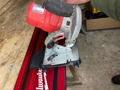 TOOLAX Guide Rail Adapter Base – Cut Perfect 45° & 90° Angles made for Milwaukee HD18CS compatible with Milwaukee Guide rail