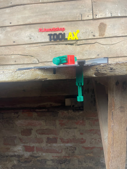 TOOLAX Track Saw Bundle for Parkside G-Clamp All-In-One + 45&90 Degree Angle Guide Rail Stop