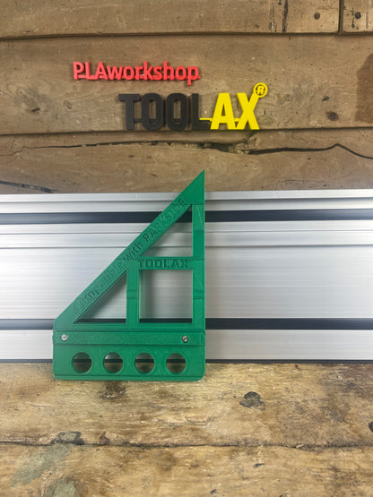 TOOLAX Track Saw Bundle for Parkside G-Clamp All-In-One + 45&90 Degree Angle Guide Rail Stop