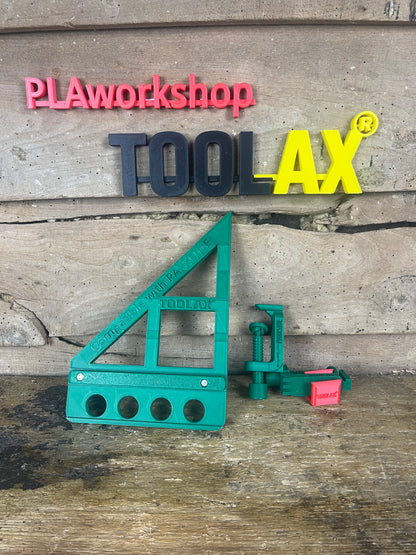TOOLAX Track Saw Bundle for Parkside G-Clamp All-In-One + 45&90 Degree Angle Guide Rail Stop