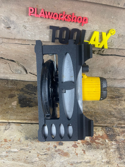 TOOLAX Guide Rail Adapter Base – Cut Perfect 45° & 90° Angles compatible with Dewalt Circular Saws DCS391 & DCS565  – for Dewalt Guide Rails