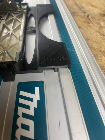 TOOLAX Adaptor to Cut Perfect 45° & 90° Angles made for Makita Circular Saw DSS610 / DSS611 – Compatible with Makita Guide Rails