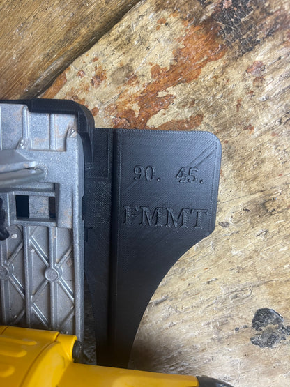 TOOLAX Guide Rail Adapter Base – Cut Perfect 45° & 90° Angles compatible with Dewalt Circular Saws DCS391 & DCS565  – for Evolution Guide Rails