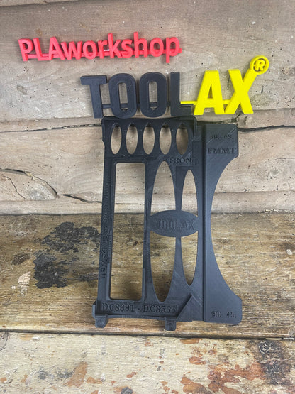 TOOLAX Guide Rail Adapter Base – Cut Perfect 45° & 90° Angles compatible with Dewalt Circular Saws DCS391 & DCS565  – for Evolution Guide Rails