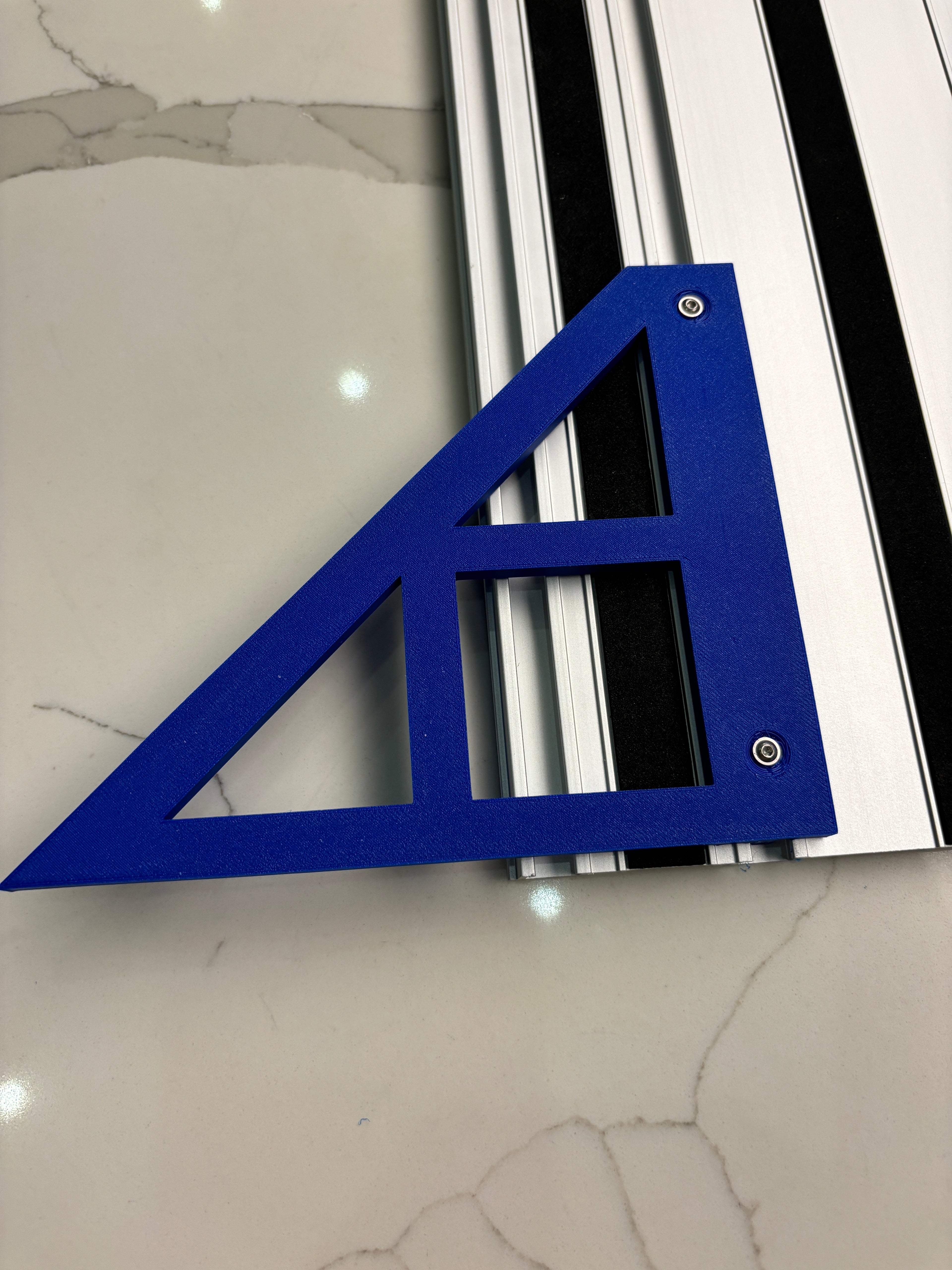 TOOLAX Large Guide Rail Square with 45 & 90 Degree Stops to fit Scheppach Rail