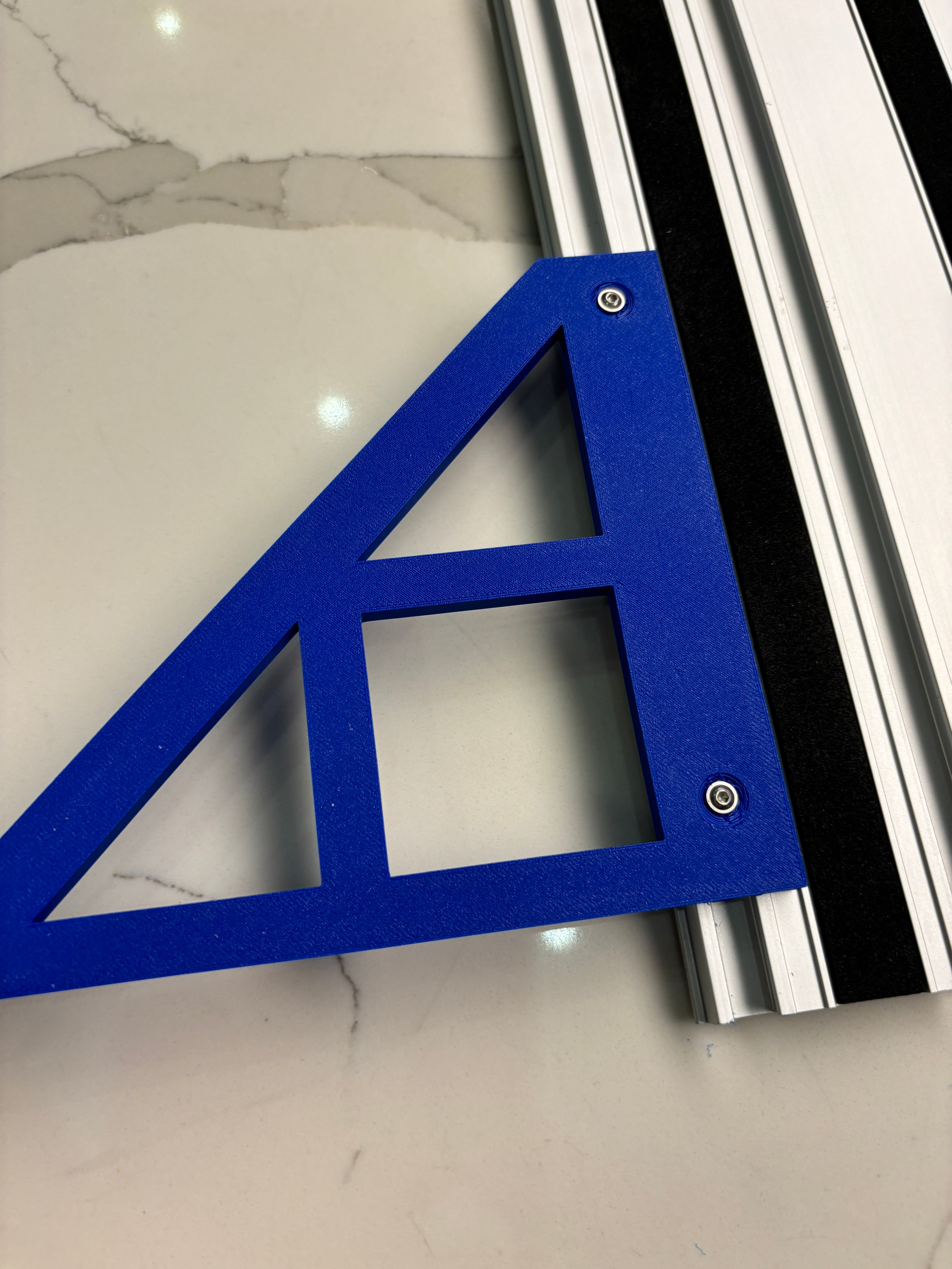 TOOLAX Large Guide Rail Square with 45 & 90 Degree Stops to fit Scheppach Rail