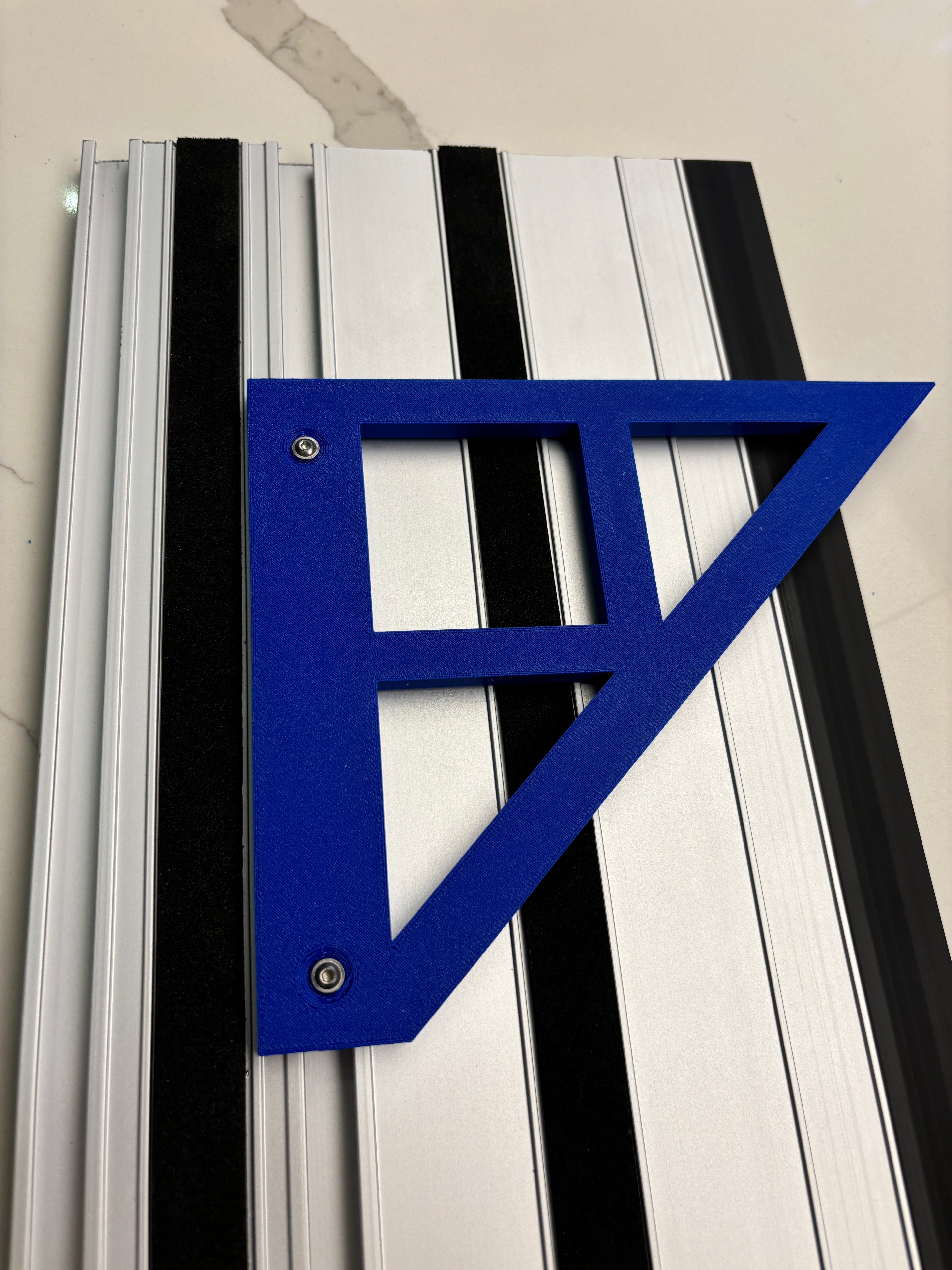 TOOLAX Large Guide Rail Square with 45 & 90 Degree Stops to fit Scheppach Rail