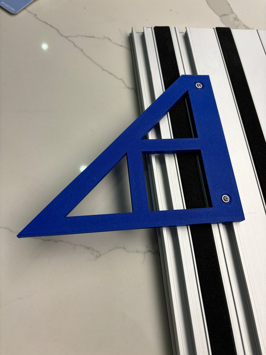 TOOLAX Large Guide Rail Square with 45 & 90 Degree Stops to fit Scheppach Rail