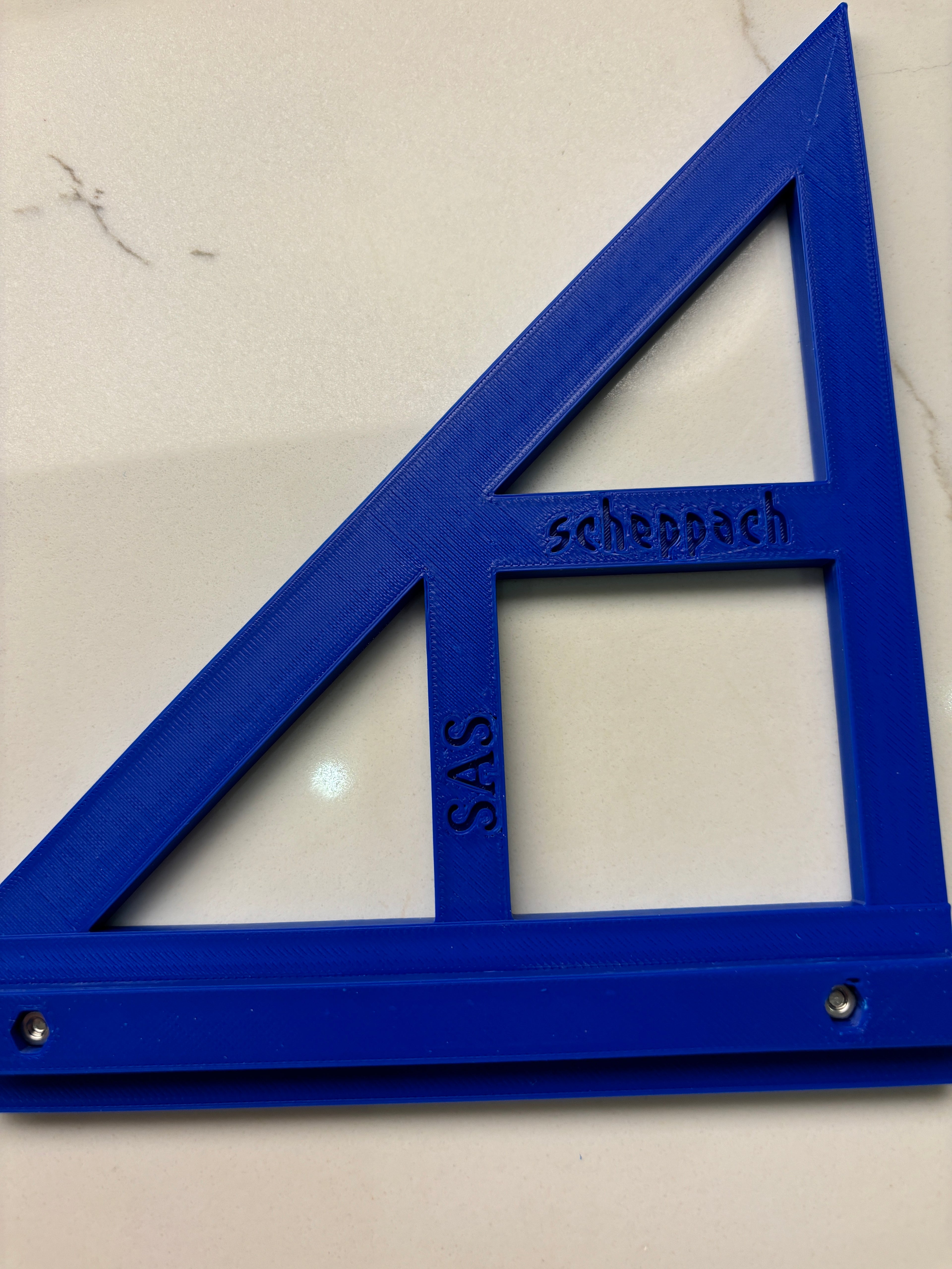 TOOLAX Large Guide Rail Square with 45 & 90 Degree Stops to fit Scheppach Rail