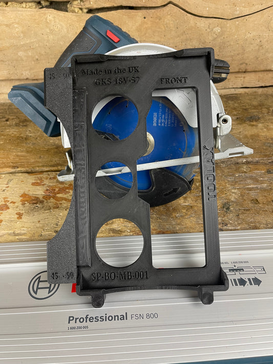TOOLAX 45&90 degree skid plate compatible with Bosch GKS 18V-57