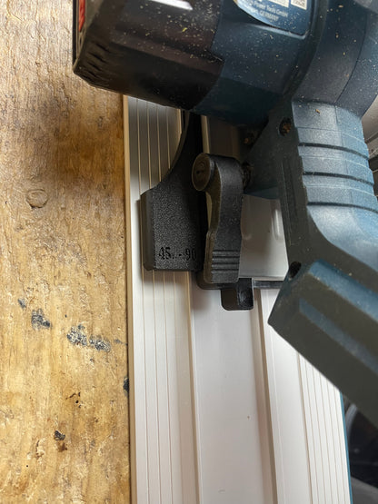TOOLAX 45&90 degree skid plate compatible with Bosch GKS 18V-57