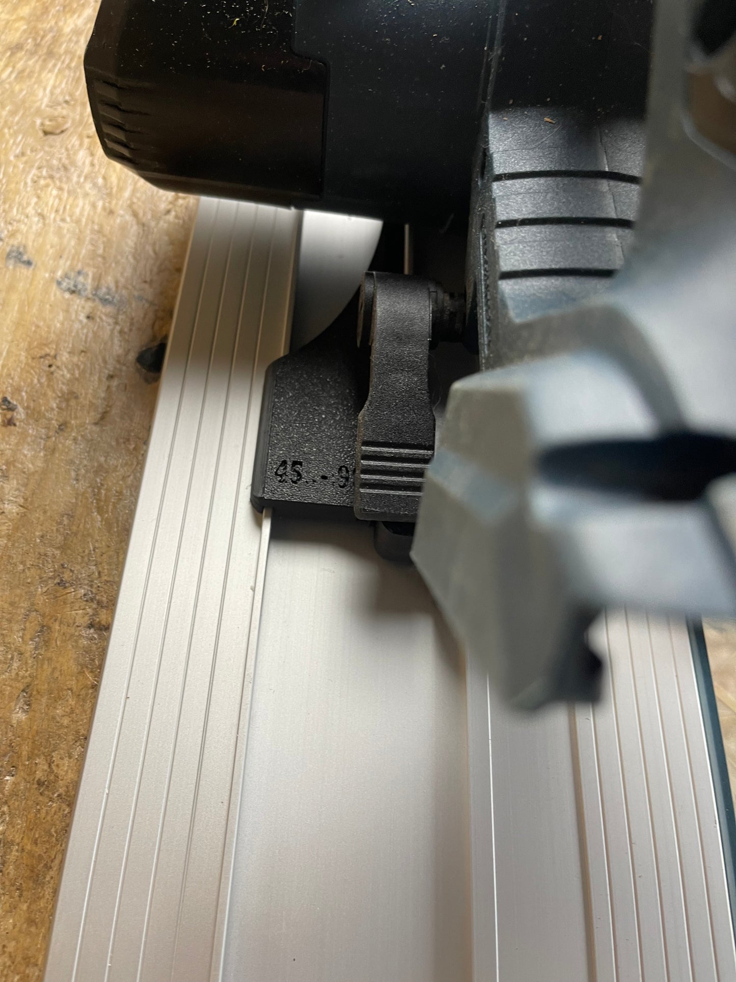 TOOLAX 45&90 degree skid plate compatible with Bosch GKS 18V-57