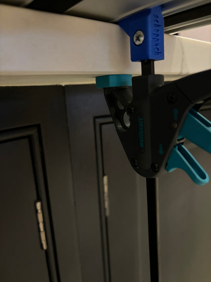 Scheppach track Saw FSN guide rail clamp feet - to fit Wolfcraft clamp (PK-2)