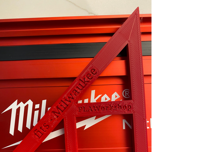 TOOLAX Large Guide Rail Square with 45 & 90 Degree Stops to fit Milwaukee Rail