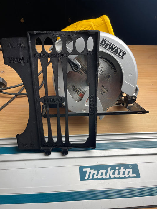TOOLAX 45° and 90° cuts Adaptor for Dewalt Circular Saw DWE560 to fit Makita Guide rail