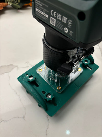 18V-8 Advanced Trim Router Base Jig compatible with Bosch