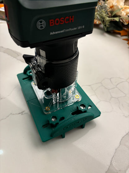 18V-8 Advanced Trim Router Base Jig compatible with Bosch