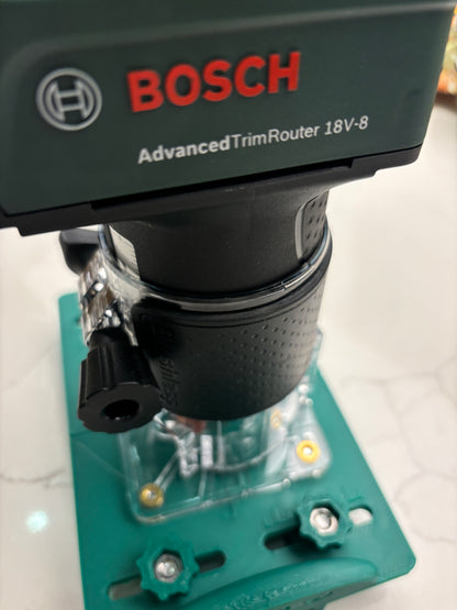 18V-8 Advanced Trim Router Base Jig compatible with Bosch