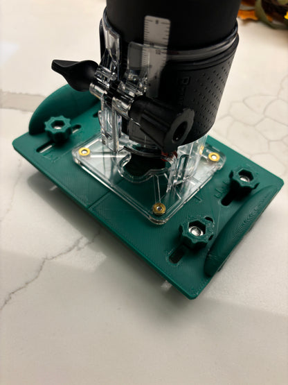 18V-8 Advanced Trim Router Base Jig compatible with Bosch