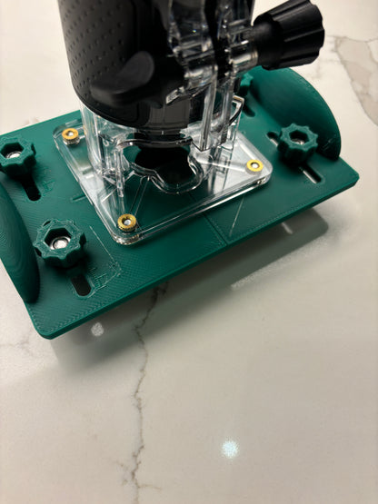 18V-8 Advanced Trim Router Base Jig compatible with Bosch