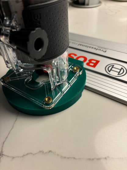 18V-8 Advanced Trim Router Plunge Base compatible with Bosch