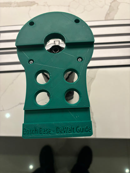 18V-8 Advanced Trim Router Plunge Base Guide Rail Adapter compatible with Dewalt Track / Guide Rail