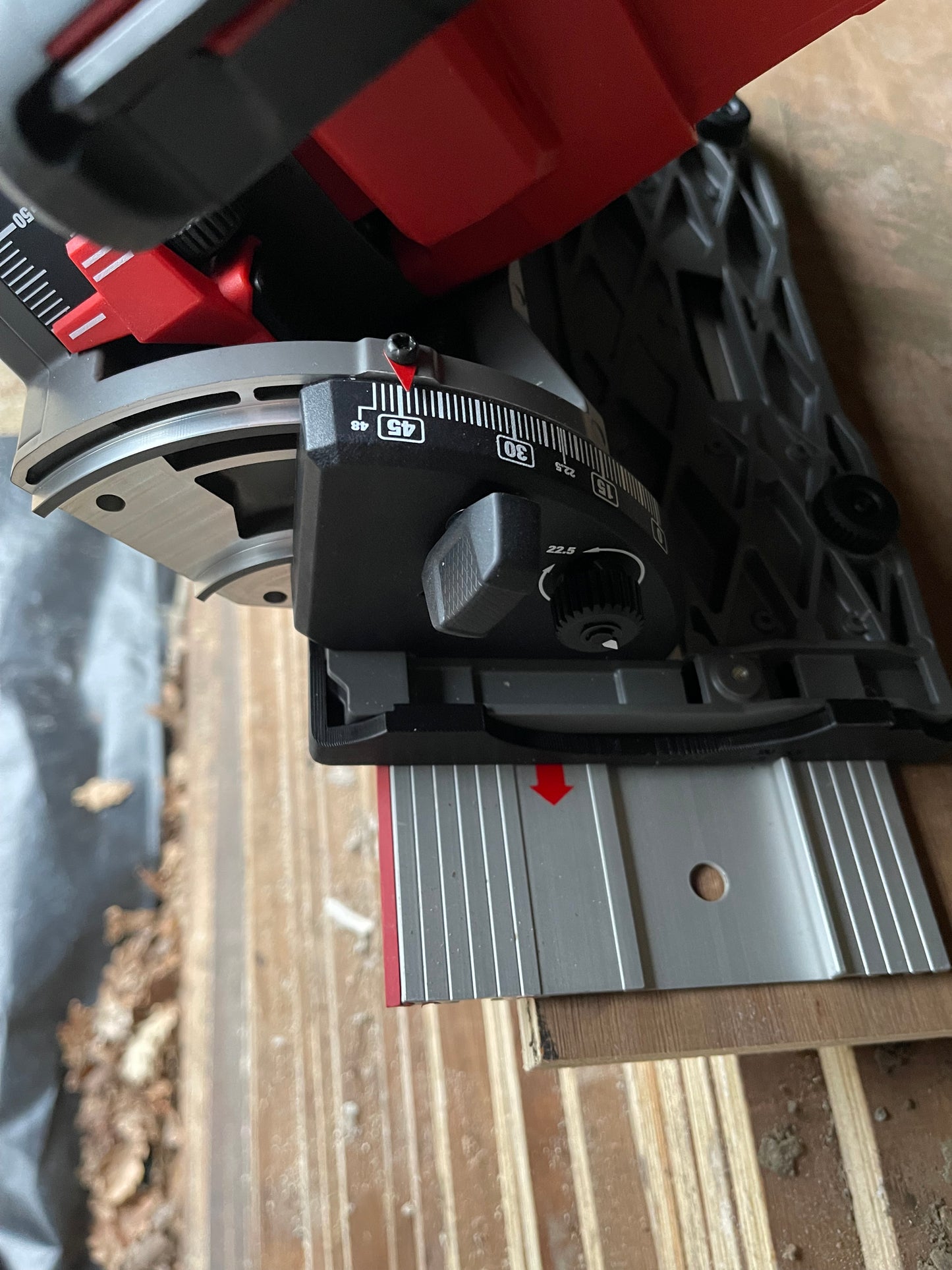 TOOLAX Guide Rail Adapter Base – Cut Perfect 45° & 90° Angles compatible with Milwaukee M18 FPS55 – Fits Mafell/Bosch Guide Rails