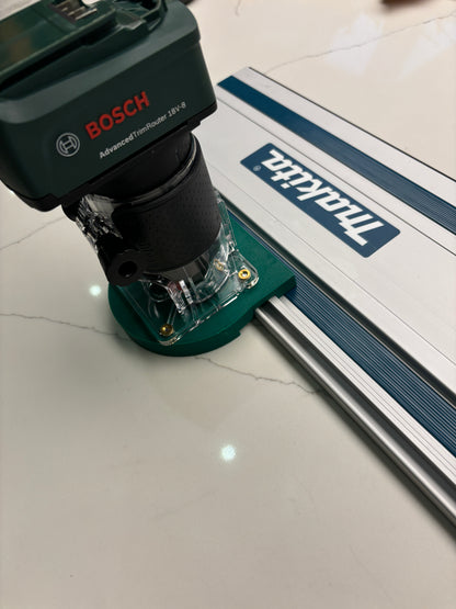 18V-8 Advanced Trim Router Plunge Base Guide Rail Adapter compatible with Makita Track / Guide Rail