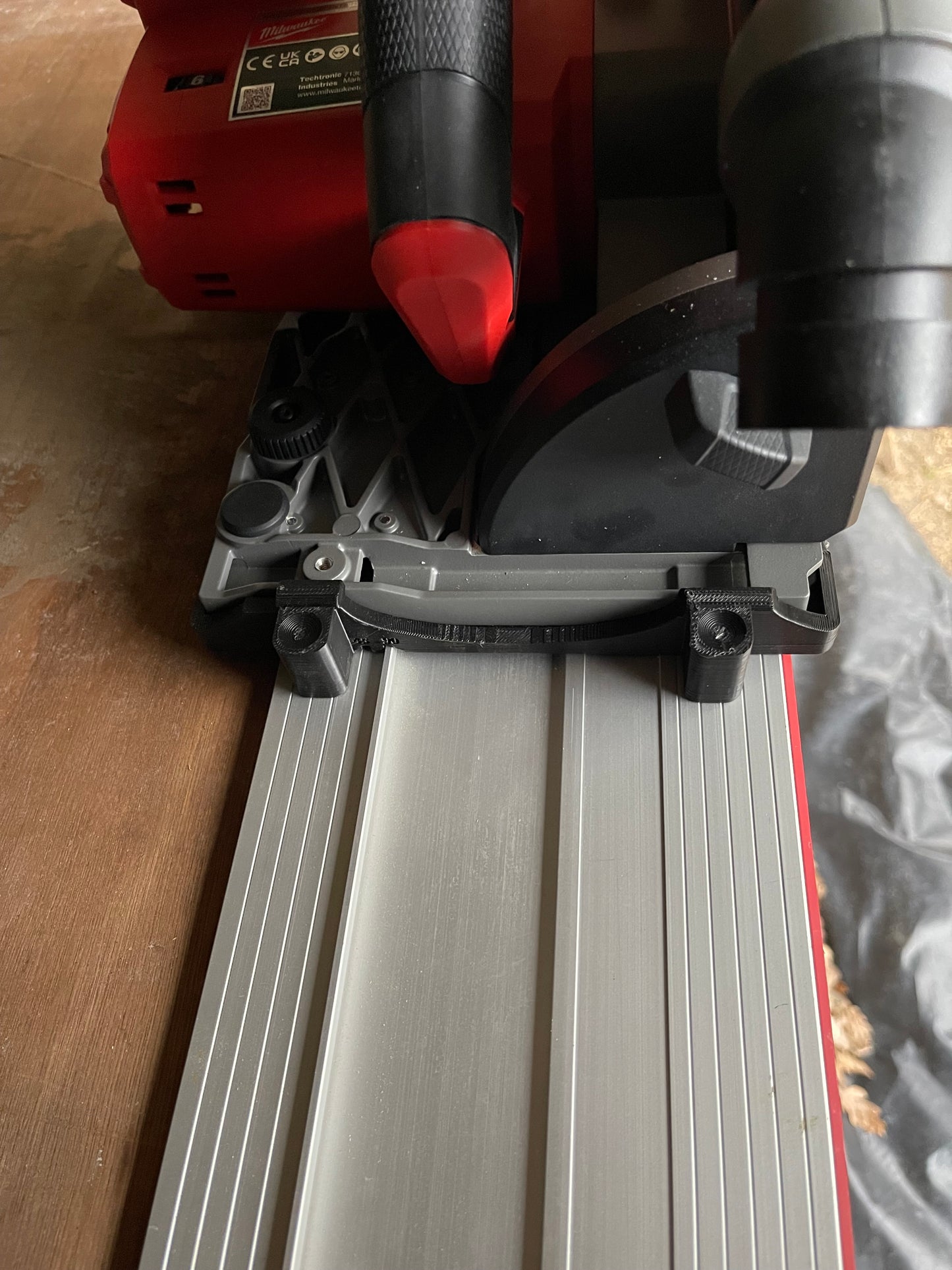 TOOLAX Guide Rail Adapter Base – Cut Perfect 45° & 90° Angles compatible with Milwaukee M18 FPS55 – Fits Mafell/Bosch Guide Rails