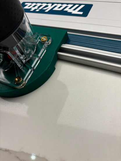 18V-8 Advanced Trim Router Plunge Base Guide Rail Adapter compatible with Makita Track / Guide Rail