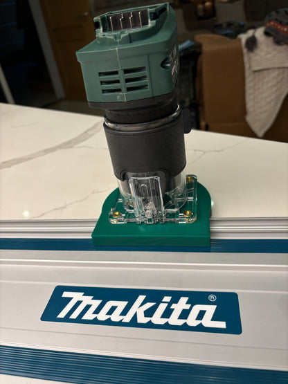 18V-8 Advanced Trim Router Plunge Base Guide Rail Adapter compatible with Makita Track / Guide Rail