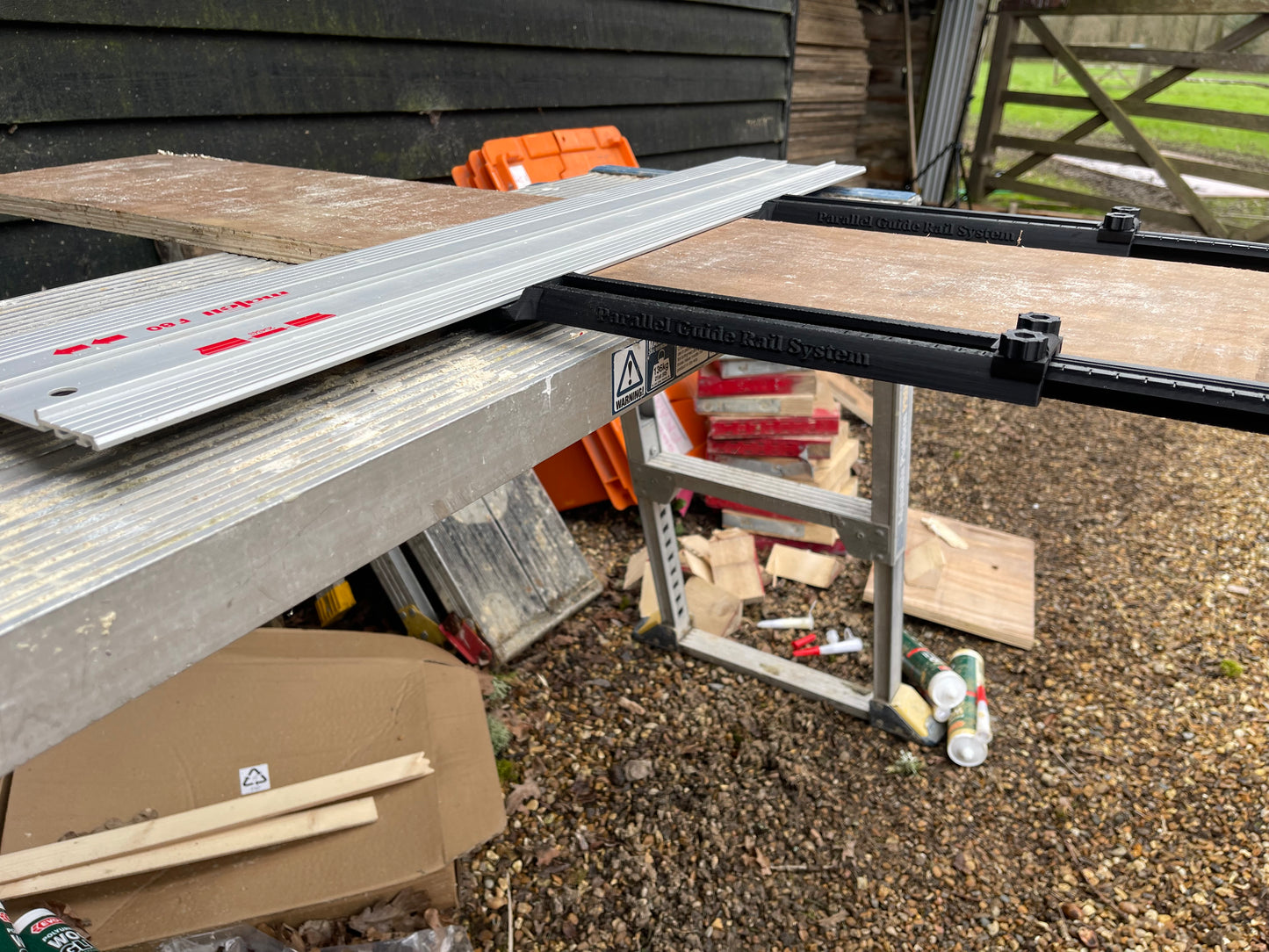 TOOLAX Parallel Guide rail system compatible with Mafell/ Bosch