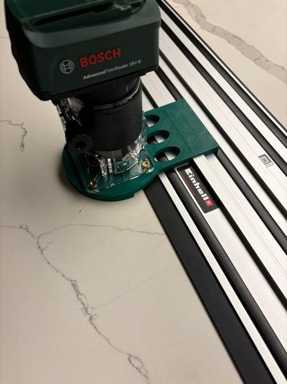 18V-8 Advanced Trim Router Plunge Base Guide Rail Adapter compatible with  Einhell Track / Guide Rail